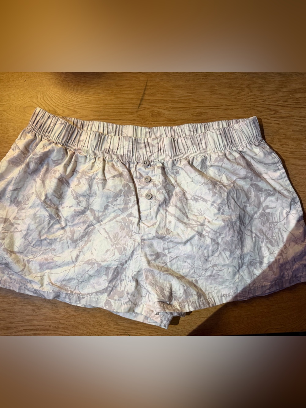 Target Light Pink Printed High-Waist Elastic Shorts